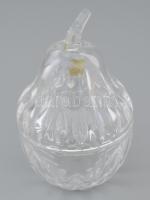 Katherinen Hütte ólomkristály körte alakú fedeles méztartó, eredeti dobozában.