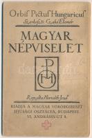 Magyar népviselet - leporello 7 képpel, 2 kiszínezve. Orbis Pictus Hungaricus. A Magyar Vöröskereszt Ifjúsági Osztálya kiadása / Hungarian folklore leporello booklet with 7 images, 2 coloured. s: Horváth Jenő (hajtásnál szakadt / torn at fold)