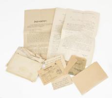 Eötvös alaphoz kapcsolható cca 10 darab irat, 20. sz. első fele