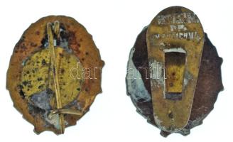 ~1945-1948. "RG" a Szociáldemokrata Párt (SZDP) Rendezői Gárda részben zománcozott bronz j...