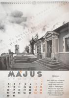 Kőbányai naptár. Készítette: Buzás Kálmán és Buzás Dániel. A készítők által dedikált, 42x30 cm