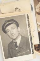 120 db, főként képeslap méretű fotó, közte sok feliratozva