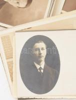 120 db, főként képeslap méretű fotó, közte sok feliratozva