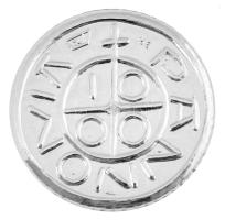 2013. "Mesterdarabok ezüstből 1896. Millennium" Ferenc József dénár (Szent István dénár mintájára) jelzett utánveret kapszulában T:UNC