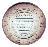 2013. "Mesterdarabok ezüstből 1896. Millennium" Ferenc József denár (I. Károly denár mintájára) jelzett utánveret kapszulában T:UNC patina