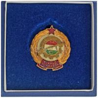 1965. "Kiváló Munkásőr" zománcozott aranyozott kitüntető jelvény eredeti tokban T:UNC