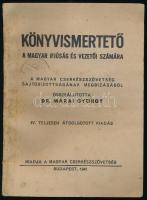 Könyvismertető a magyar ifjúság és vezetői számára. A Magyar Cserkészszövetség sajtóbizottságának megbízásából összeáll.: Dr. Márai György. Bp., 1941, Magyar Cserkészszövetség, 2+100 p. Kiadói papírkötés, foltos borítóval.