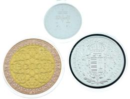 3db-os modern emlék- és utánveret tétel, benne: 2015. "1000 éves a Mátyás Templom" aranyoz...