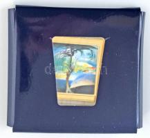 2014. "A magyar festészet remekművei / Csontváry Kosztka Tivadar 1853-1919. - Magányos cédrus 1907." aranyozott, multicolor Cu emlékérem, tanúsítvánnyal (35x60mm) T:PP