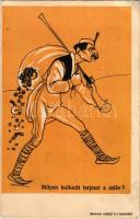 Milyen kultúrát terjeszt a szláv? Grafikai Intézet R.T., Takács és Bálint kiadása / WWI Hungarian military mocking propaganda, Serbian folklore s: Bernáth (EK)