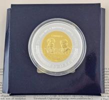 Csontos Attila DN "Örök értékeink / Himnusz" aranyozott, ezüstözött fém emlékérem kapszulában, tanúsítvánnyal (39mm) T:PP