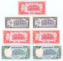 Szudán 1987. 25p (2x) + 50p (3x) + 1P (2x) T:UNC-AU
Sudan 1987. 25 Piastres (2x) + 50 Piastres (3x)...