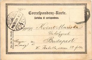 1900 Abbazia, Opatija; Segelboot. Edgar Schmidt (Dresden-Budapest) / vitorlás hajó / sailing boat (E...