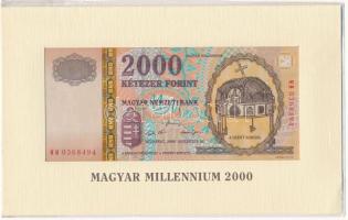 2000. 2000Ft "Millenium" "MM 0368494" eredeti díszcsomagolásban T:UNC Adamo F56A