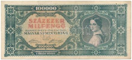 1946. 100.000MP alacsony "B 176 000536" sorszámmal T:F Adamo P30