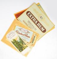 cca 1920-1960 9 darab alkoholos ital címke