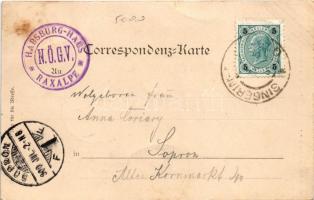 1900 Rax, Raxalpe; Habsburg Haus. Max Jaffé (Wien) / tourist house. Art Nouveau, floral (fl)