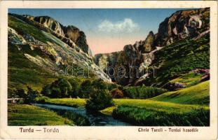 1931 Torda, Turda; Tordai-hasadék. Füssy J. kiadása / Cheia Turzii / gorge (EK)