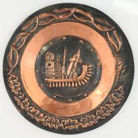 Lengyel néphadsereg légvédelmi emléktányér, d: 30 cm