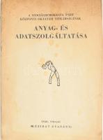 1948 Szociáldemokrata Párt Központi Oktatási Titkárságának anyag- és adatszolgáltatása. 1948. február. Bp., Forrás, foltos, szakadt lapszélekkel, 65+3 p.