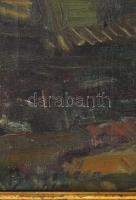 Boross Géza (1908-1971): Ökrök, 1945. Olaj, vászon. Jelezve balra lent. Apró felületi sérüléssel. De...