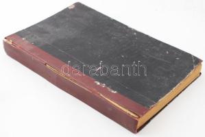 1942 A Képes Vasárnap egybekötve, háborús képanyaggal, teljes évfolyam bekötve, első néhány oldal hiányzik, sérült.