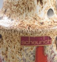 Scheurich német retro váza, jelzett, m: 20,5 cm