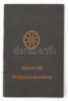 1943 Motor Hitlerjugend fényképes igazovány