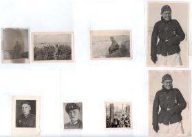 cca 1943 Német katonákat ábrázoló 15 db fotó 9x14 cm-ig
