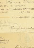 1927 Népiskolai tanítói oklevél