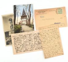 1912-1929 Kézdi-Kovács László (1864-1942) festőművész, műkritikus, illetve Kézdi-Kovács Elemér (1898-1976) festőművésnek írt 5 + 1 db levelezőlap kortársaktól, színészektől, beazonosítandó személyektől