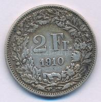 Svájc 1910B 2Fr Ag T:VF patina Switzerland 1910B 2 Francs Ag C:VF patina Krause KM#21
