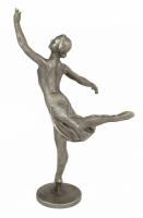Galina Ulanova balett-táncos szobra. cca 1970, alumínium, Szovjetúnió, jelzés nélkül, m: 37,5 cm