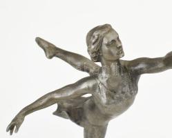 Galina Ulanova balett-táncos szobra. cca 1970, alumínium, Szovjetúnió, jelzés nélkül, m: 37,5 cm