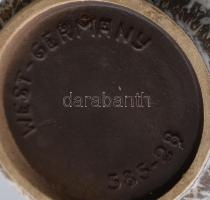 Retro mázas kerámia váza, német, jelzett, hibátlan 28,5 cm