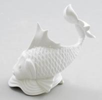 Herendi koi hal. Jelzett, fehérmázas, hibátlan, m: 15,5 cm