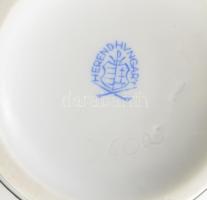 Herendi Siang Noir mintás cukortartó, koi hal fogóval, jelzett, hal uszonya restaurált, sérült, m: 1...