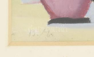 Barta Mária (1897-1969): Csendélet, Olaj, vászon, jelzett, üvegezett keretben 23x19 cm