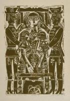 Donáth Gyula (1924-1984): 5 db Linómetszet, papír. kettő Jelzett. részben Próbanyomat jelzéssel. 50x...