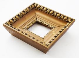 Ökörszemes blondel képkeret, 24x25 cm, befoglaló méret 11,5x12,5 cm