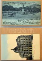 105 darabos régi Budapest képeslap gyűjtemény berakóban, benne lithok is / 105 pre-1945 Hungarian to...