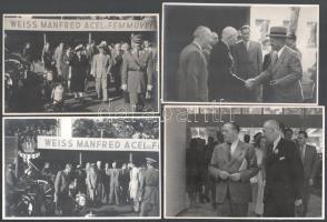 1948 Tildy Zoltán és Szécsi Gábor látogatása a BNV-n. 7 db fotó 18x14 cm