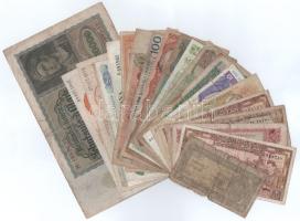 21db-os vegyes külföldi bankjegy tétel, közte Görögország, Szíria, Szomália, stb. bankjegyek, közte Algéria 1970. 10D T:F-VG 21pcs mixed foreign banknote lot, in it Greece, Syria, Somalia, etc. banknotes, including Algeria 1970. 10 Dinars C:F-VG