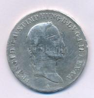 1830A Tallér Ag "I. Ferenc" Bécs (27,38g) T:F,VG körbecsiszolva, vésve, módosított peremir...