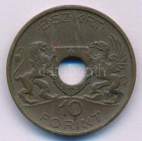 ~1950. "BSZKRT - 10 Forint / Budapest Székesfővárosi Közlekedési Rt." közlekedési bárca T:VF