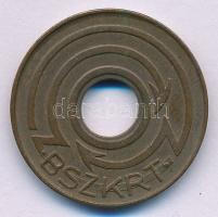 ~1950. "BSZKRT - 5 Forint" közlekedési bárca T:XF-VF