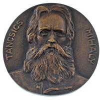 Istók János (1873-1972) 1953. "Táncsics Mihály" egyoldalas, bronz emlékérem (115mm) T:AU / Hungary 1953. "Táncsics Mihály" one-sided, bronze medallion. Sign: János Istók (1873-1972) (115mm) C:AU