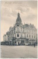 1915 Nagyvárad, Oradea; Moskovitz palota, Adria Gőzmalom, Barabás Árpád, Gáll József, Janovits Ignác üzlete. Benkő Artúr kiadása / palace, storage, shops (r)