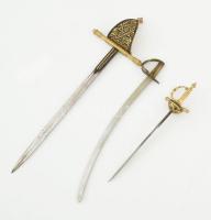 3 darab kard alakú levélbontó, h: 13-20 cm