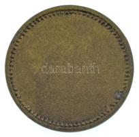 Budapest ~1910. 2f Cu "Baldauf Mátyás" (másnéven Borostyánkői Mátyás) vendéglős szükségpén...